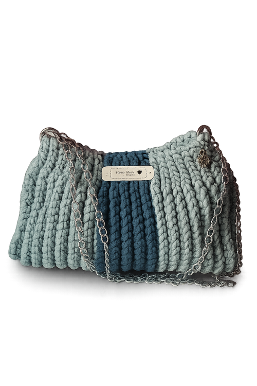 Borsa a Tracolla in Filato Intrecciato